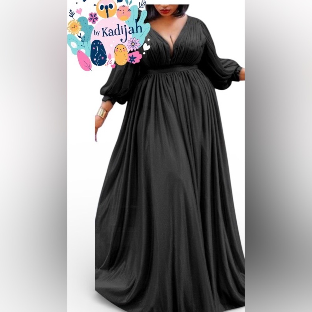 NWT Xpluswear Black Maxi Dress